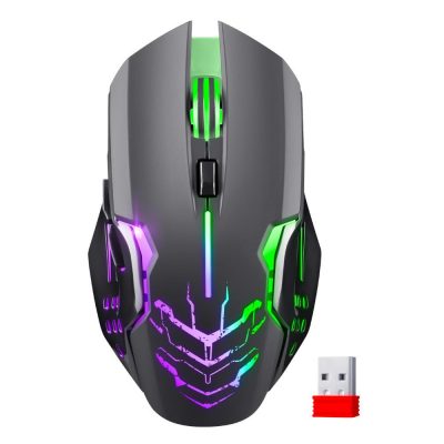 4745090822755 Mysz bezprzewodowa Defender KATANA GM-511 optyczna 3200dpi czarna RGB AKUMULATOR 7 przycisków Gaming bezklikowa silent  - Incom Group
