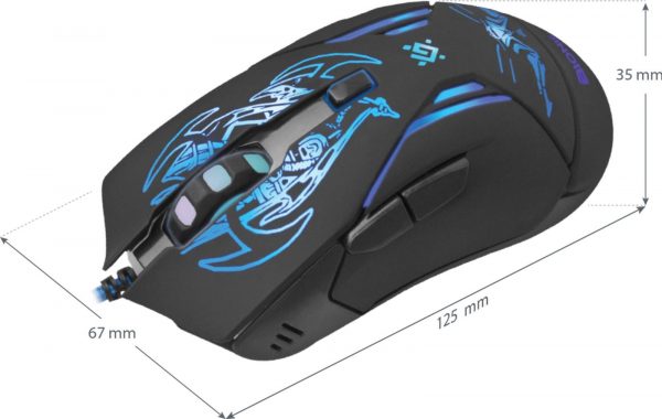 4714033522502 Mysz przewodowa Defender BIONIC GM-250L 3200dpi 6P + podkładka Gaming + GRA  - Incom Group
