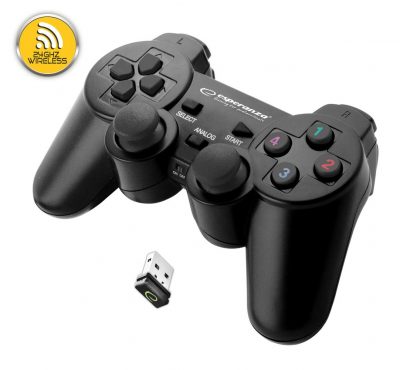  - Incom Group
 5901299947234 Gamepad bezprzewodowy 2.4GHz PS3/PC USB Esperanza "Gladiator" czarny