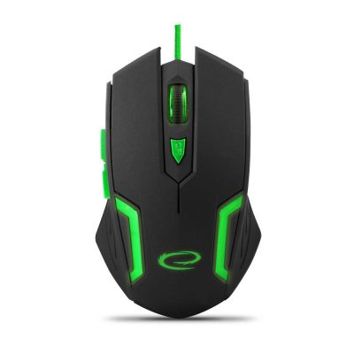 Mysz przewodowa Esperanza MX205 Fighter optyczna Gaming 6D USB czarno-zielona  - Incom Group
 5901299925539