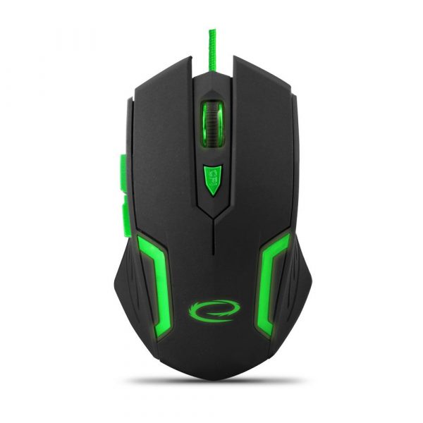  - Incom Group
 Mysz przewodowa Esperanza MX205 Fighter optyczna Gaming 6D USB czarno-zielona 5901299925539