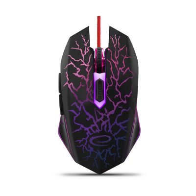 Mysz przewodowa Esperanza MX211 Lightning optyczna Gaming 6D USB czarna 5901299925560  - Incom Group
