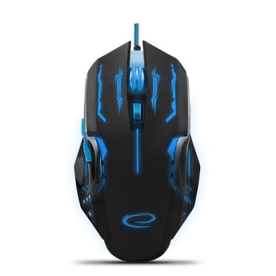 Mysz przewodowa Esperanza MX403 Apache optyczna Gaming 6D USB niebiesko-czarna 5901299925492  - Incom Group
