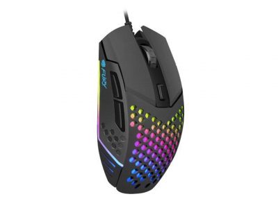 Mysz przewodowa Fury Battler optyczna Gaming 6400 DPI czarna  - Incom Group
 5901969426243