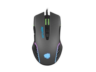 Mysz przewodowa Fury Hustler optyczna Gaming 6400 DPI czarna RGB  - Incom Group
 5901969426687