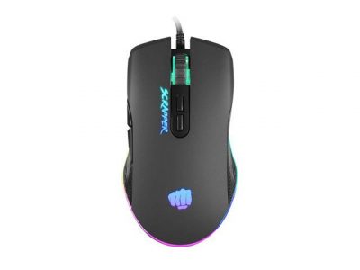  - Incom Group
 5901969426694 Mysz przewodowa Fury Scrapper optyczna Gaming 6400 DPI czarna RGB