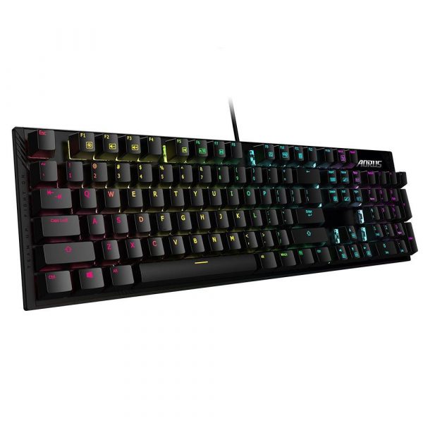 Klawiatura przewodowa Gigabyte AORUS K1 USB 2.0 Cherry MX Red czarna 4719331551353  - Incom Group
