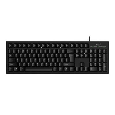  - Incom Group
 4710268255505 Klawiatura przewodowa Genius KB-100 Offcie black, Full size, odporna na zalanie