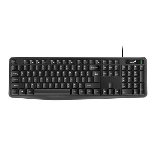 Klawiatura przewodowa Genius KB-117 Offcie black, Full size, odporna na zalanie  - Incom Group
 4710268257905