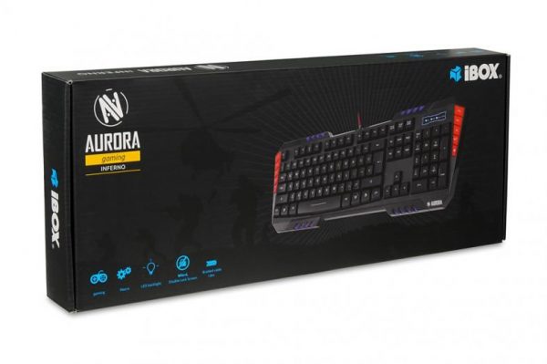 Klawiatura przewodowa iBOX Inferno Gaming 5904356224453  - Incom Group
