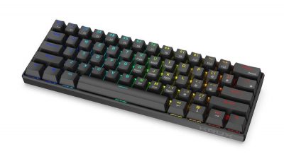 Klawiatura bezprzewodowa KRUX Neo PRO RGB Wireless Gateron Red czarna  - Incom Group
 5903018663005