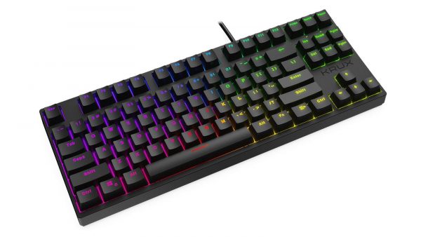 5903018663012  - Incom Group
 Klawiatura przewodowa KRUX ATAX PRO RGB TKL Gateron Blue czarna