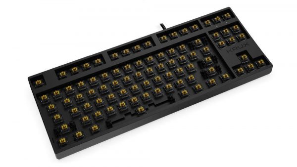 Klawiatura przewodowa Krux Atax PRO RGB Pudding Gateron Yellow czarna  - Incom Group
 5903018664453