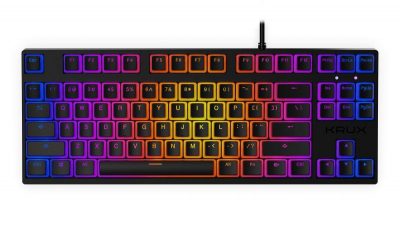 Klawiatura przewodowa Krux Atax PRO RGB Pudding Outemu Black czarna 5903018664439  - Incom Group
