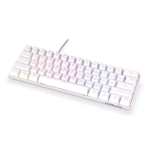  - Incom Group
 5903018666488 Klawiatura przewodowa Krux Qara 60% WHITE RGB