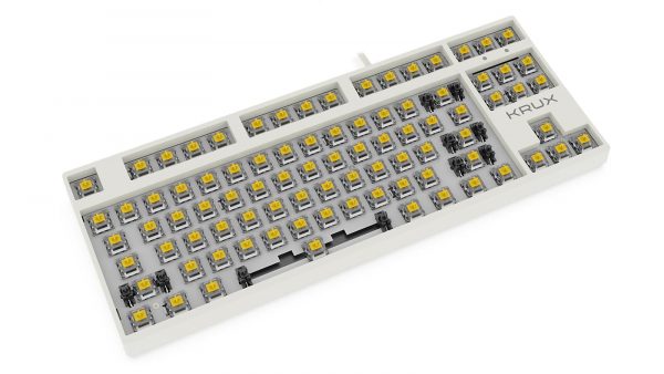 5903018664088  - Incom Group
 Klawiatura przewodowa KRUX ATAX PRO RGB CREATOR RETRO GATERON YELLOW PRO (KRX0110) Biała