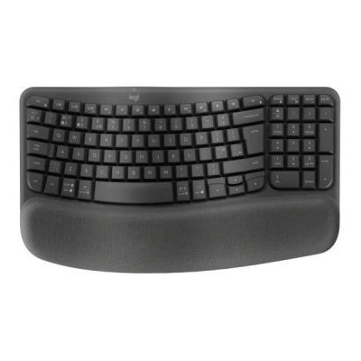 Klawiatura bezprzewodowa Logitech Wave Keys For Business czarna ergonomiczna  - Incom Group
 5099206117235