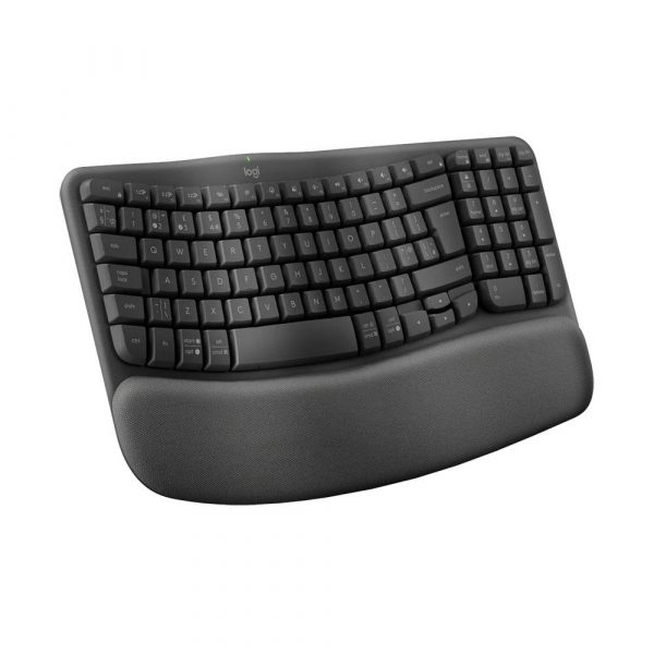 5099206117235  - Incom Group
 Klawiatura bezprzewodowa Logitech Wave Keys For Business czarna ergonomiczna