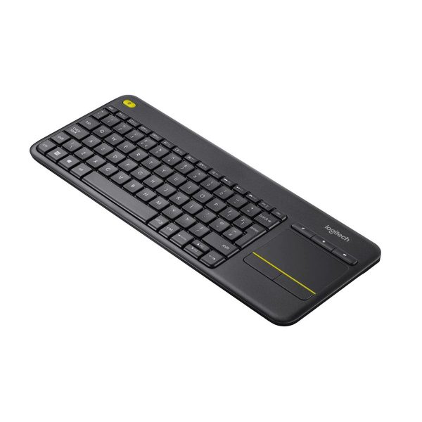 Klawiatura bezprzewodowa Logitech K400 Plus Wireless Touch układ angielski czarna 5099206059405  - Incom Group
