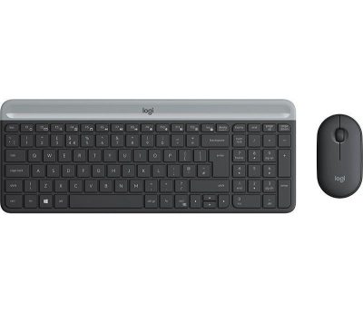 5099206086609 Zestaw bezprzewodowy klawiatura + mysz Logitech MK470 Slim Combo czarny  - Incom Group
