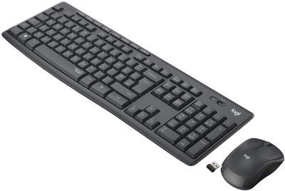 Zestaw bezprzewodowy klawiatura + mysz Logitech MK295 Silent Wireless Combo grafitowy  - Incom Group
 5099206092433