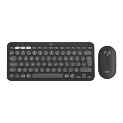 Zestaw bezprzewodowy klawiatura + mysz Logitech Pebble 2 Combo grafitowy  - Incom Group
 5099206115606