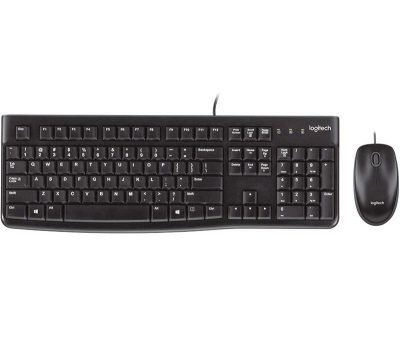 5099206020481 Zestaw klawiatura+mysz Logitech Desktop MK120 USB czarny układ niemiecki  - Incom Group
