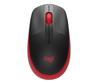 Mysz bezprzewodowa Logitech M190 optyczna czerwona 5099206091856  - Incom Group
