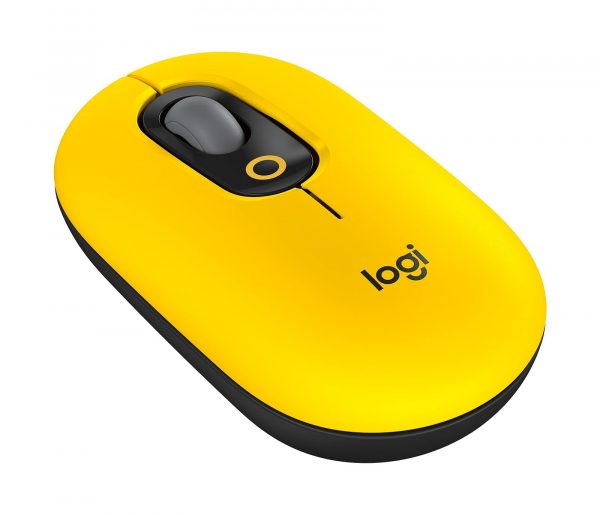 5099206101654 Mysz bezprzewodowa Logitech Pop Mouse Black & Yellow optyczna  - Incom Group
