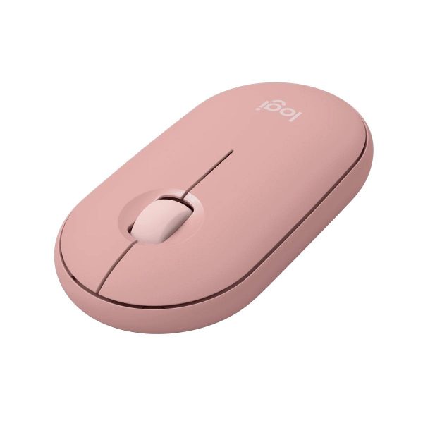 Mysz bezprzewodowa Logitech Pebble Mouse 2 M350s optyczna różowa 5099206110410  - Incom Group
