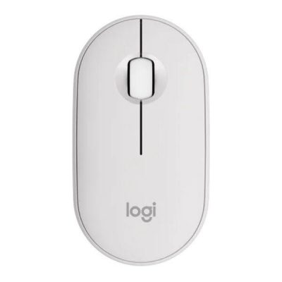 Mysz bezprzewodowa Logitech Pebble Mouse 2 M350s optyczna biała 5099206110441  - Incom Group
