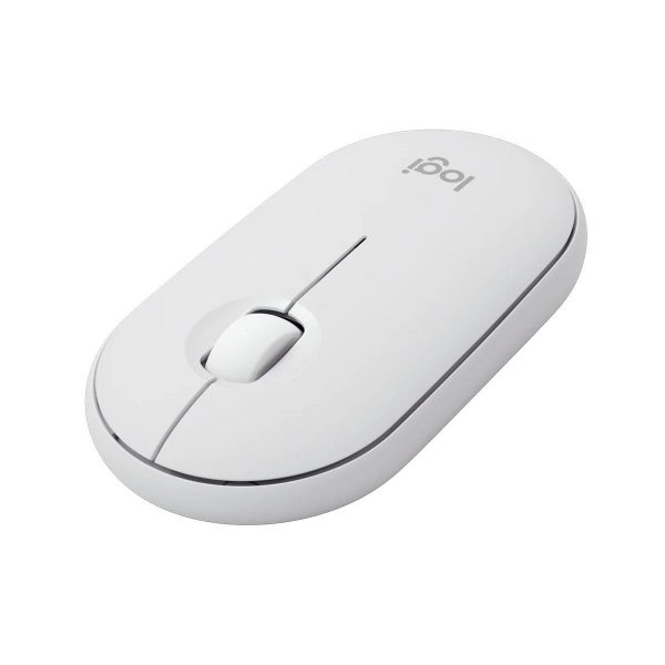 Mysz bezprzewodowa Logitech Pebble Mouse 2 M350s optyczna biała 5099206110441  - Incom Group
