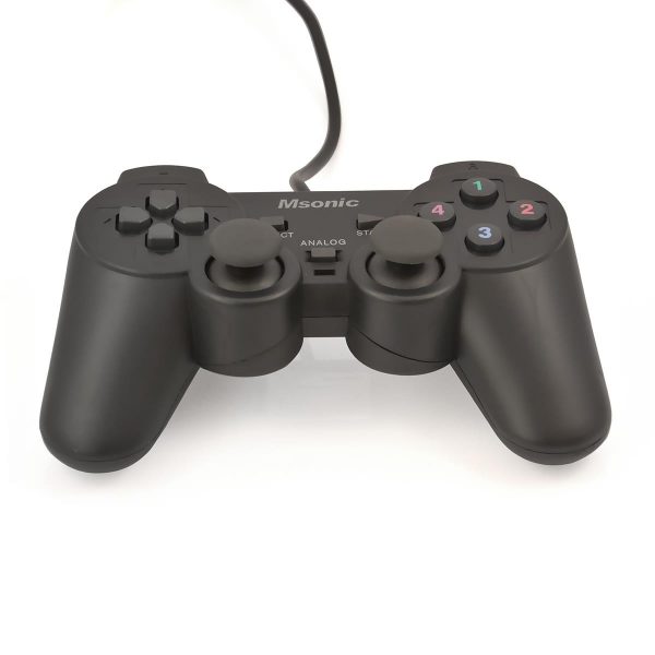  - Incom Group
 4718308442021 Gamepad przewodowy Msonic USB z funkcją wibracji MN3329BK czarny