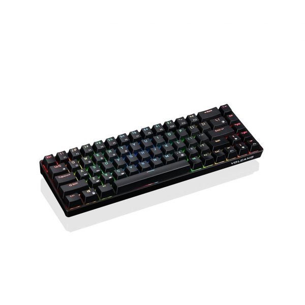 Klawiatura bezprzewodowa Modecom Volcano LANPARTY BT RGB Gaming mechaniczna (Przełącznik żółty Gateron) 5903560980117  - Incom Group
