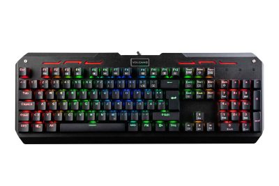  - Incom Group
 Klawiatura przewodowa Modecom Volcano HAMMER RGB Gaming mechaniczna (Przełącznik BLUE OUTEMU) niemiecki layout 5901885249230