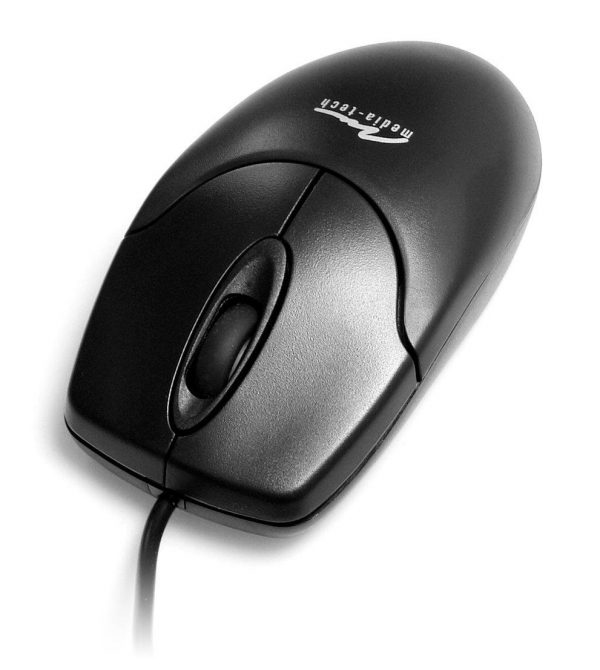 Mysz przewodowa Media-Tech OPTICAL MOUSE MT1075K-PS2 optyczna czarna 5900882856229  - Incom Group
