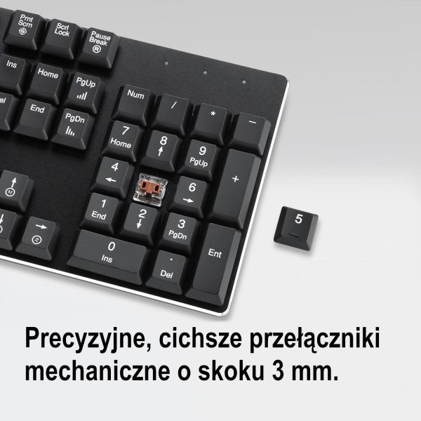  - Incom Group
 Klawiatura przewodowa Perixx PERIBOARD-328 mechaniczna podświetlana Kailh D+A Brown switch RGB 4049571001883