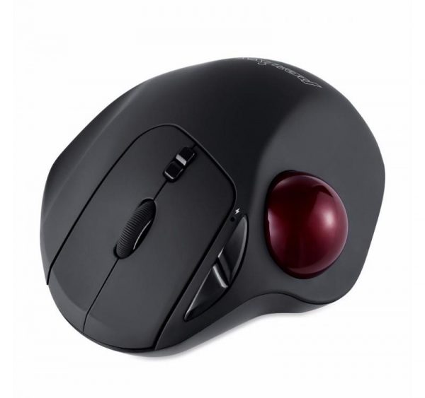 4049571002132 Mysz bezprzewodowa Perixx PERIMICE 717 laserowa trackball 34mm czarna  - Incom Group
