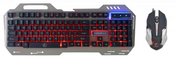  - Incom Group
 5902539601367 Zestaw przewodowy klawiatura + mysz  Rebeltec INTERCEPTOR 2 Gaming USB szary metal