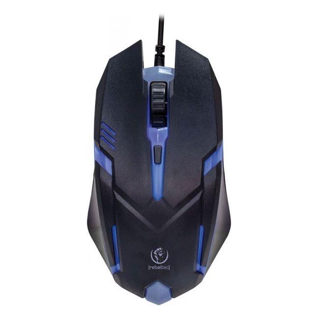 Mysz przewodowa Rebeltec NEON optyczna Gaming USB czarna 5902539601602  - Incom Group
