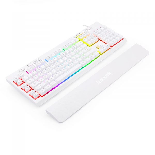 Klawiatura przewodowa Redragon K512W-RGB Shiva White Gaming Biała 6950376705044  - Incom Group
