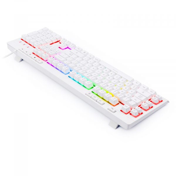 6950376705044 Klawiatura przewodowa Redragon K512W-RGB Shiva White Gaming Biała  - Incom Group
