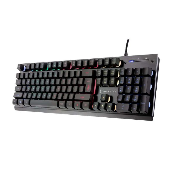 0023942487074 Klawiatura przewodowa SureFire KingPin X2 gamingowa RGB QWERTY English  - Incom Group
