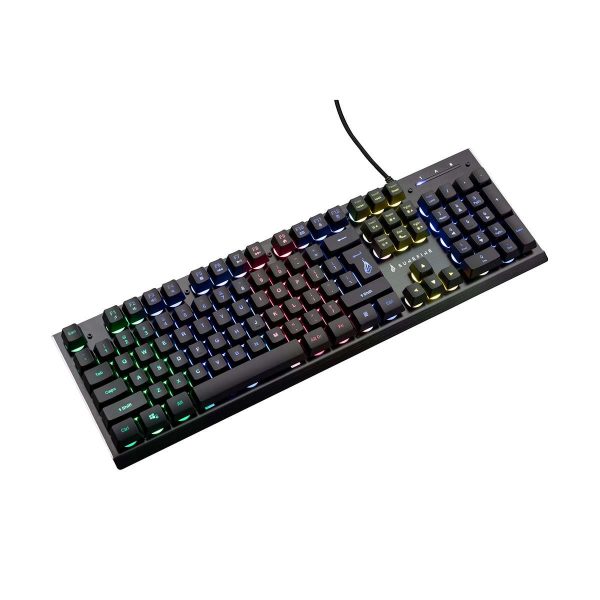 0023942487074 Klawiatura przewodowa SureFire KingPin X2 gamingowa RGB QWERTY English  - Incom Group
