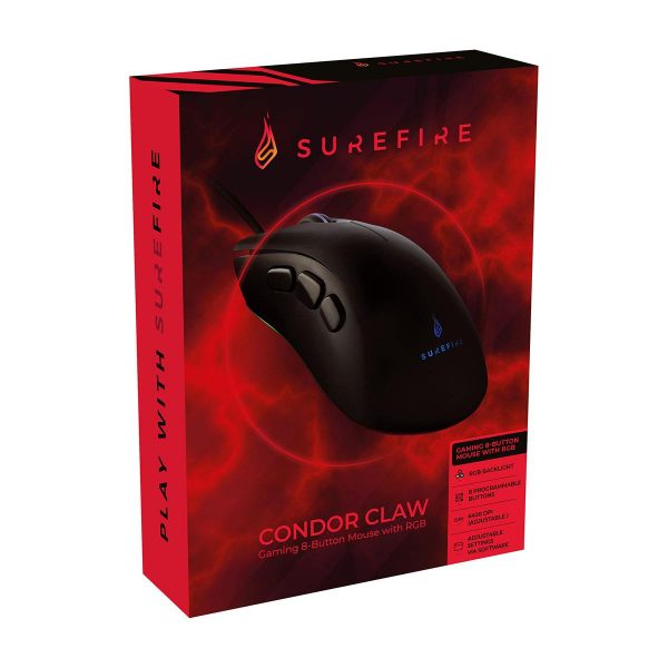 Mysz przewodowa SureFire Condor Claw RGB 0023942488163  - Incom Group
