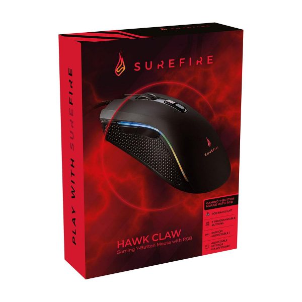 Mysz przewodowa SureFire Hawk Claw RGB 0023942488156  - Incom Group
