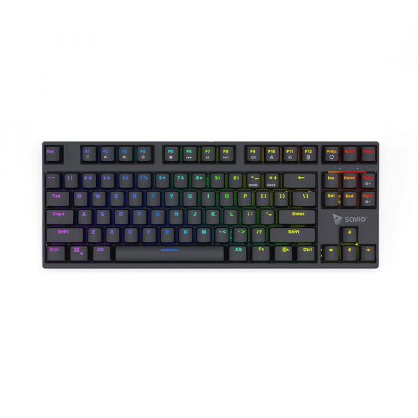  - Incom Group
 5901986047438 Klawiatura bezprzewodowa SAVIO Rampage Blue mechaniczna Gaming podświetlenie RGB