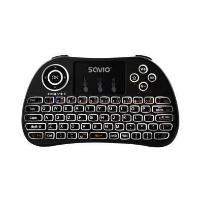  - Incom Group
 Klawiatura bezprzewodowa Savio KW-02 do TV Box, Smart TV, PS3, XBOX360, PC, podświetlana 5901986044055