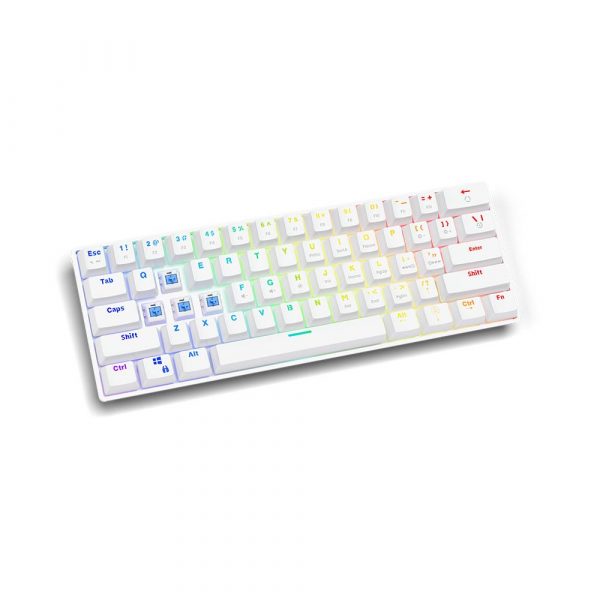  - Incom Group
 5901986047346 Klawiatura przewodowa SAVIO WHITEOUT BLUE mechaniczna Gaming podświetlenie RGB