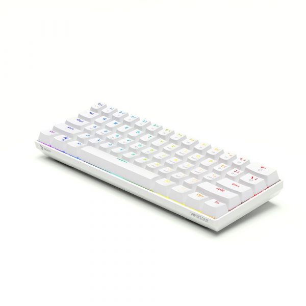 5901986047353 Klawiatura przewodowa SAVIO WHITEOUT BROWN mechaniczna Gaming podświetlenie RGB  - Incom Group
